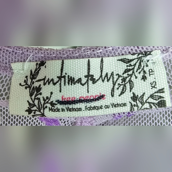 NWOT Intimately Free People Womens Lavender Purple Sheer Blouse XS - Picture 4 of 5